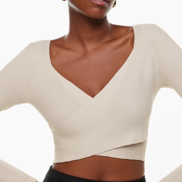 BNWT ARITZIA | Ten by Babaton Sculpt Knit Greek Longsleeve - Picture 2 of 2
